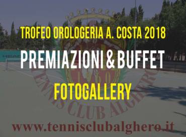 Premiazione Trofeo Orologeria A. Costa 2018